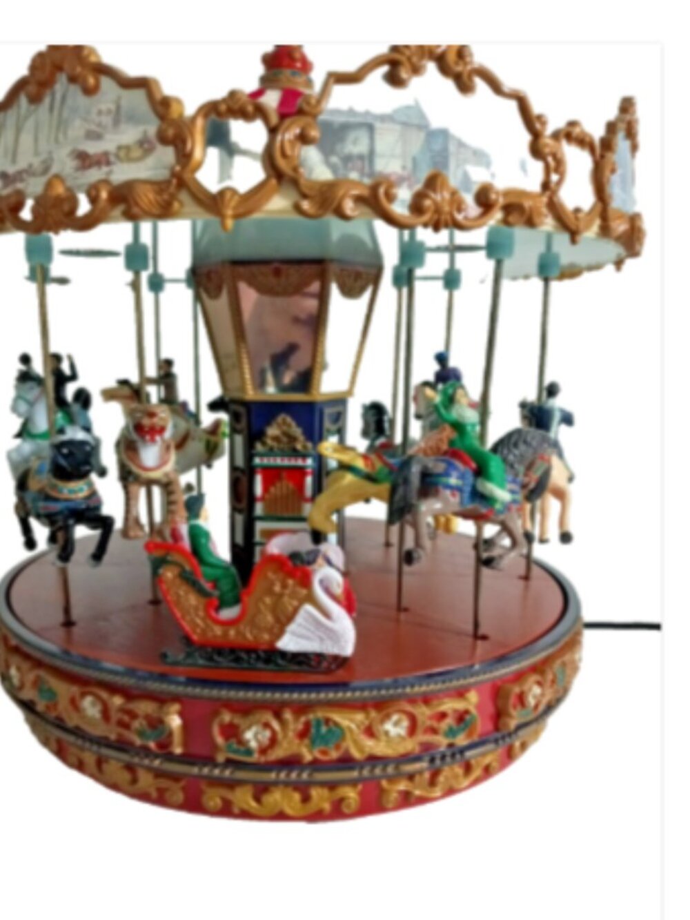Mr Christmas Winter Wonderland Carousel Animated Music Box 35 Songs Works - Picture 6 of 11